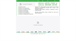 Desktop Screenshot of centraldeconsertos.com.br